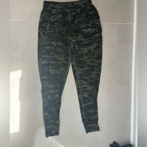 Green camo alphalete joggers